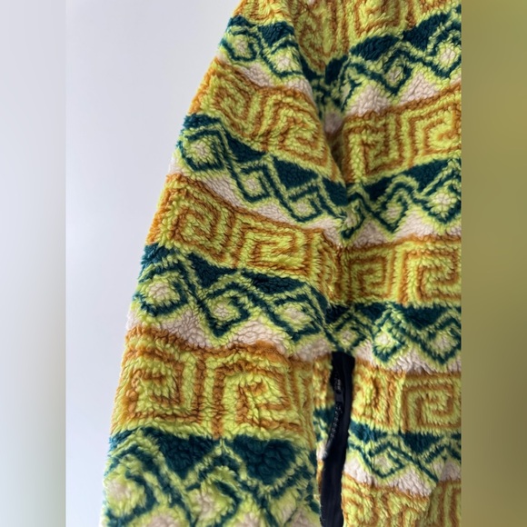 American Eagle Sherpa Jacket Mens XS Fleece Pile Aztec Mesh Lined Zip Jacket - Picture 3 of 7